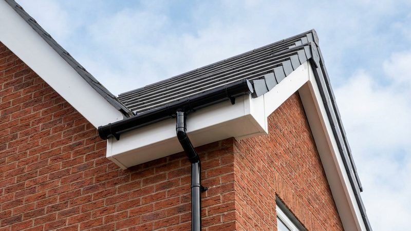 New uPVC fascias, soffits and guttering on a house